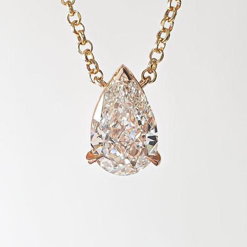 Pendentif - 14 carats Or rose -  2.02ct. tw. Diamant, Handtassen en Accessoires, Antieke sieraden