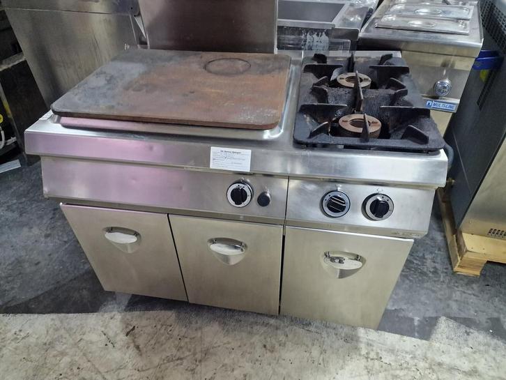 Doorkookplaat met 2 pits fornuis, Zakelijke goederen, Horeca | Keukenapparatuur, Ophalen of Verzenden