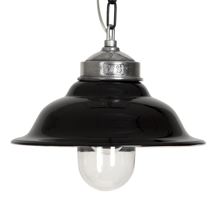 Retro  vintage Porto Fino Zwart Binnenverlichting, Huis en Inrichting, Lampen | Hanglampen, 75 cm of meer, Nieuw, Metaal, Overige materialen