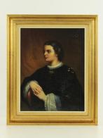 Europese school (XIX), Naar - 19de-eeuws dames portret van