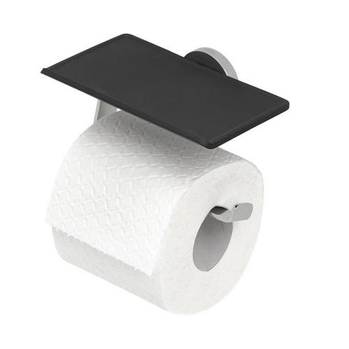 Toiletrolhouder Tiger Noon Met Planchet Zwart Chroom, Doe-het-zelf en Bouw, Sanitair, Overige typen, Nieuw, Chroom, Ophalen of Verzenden