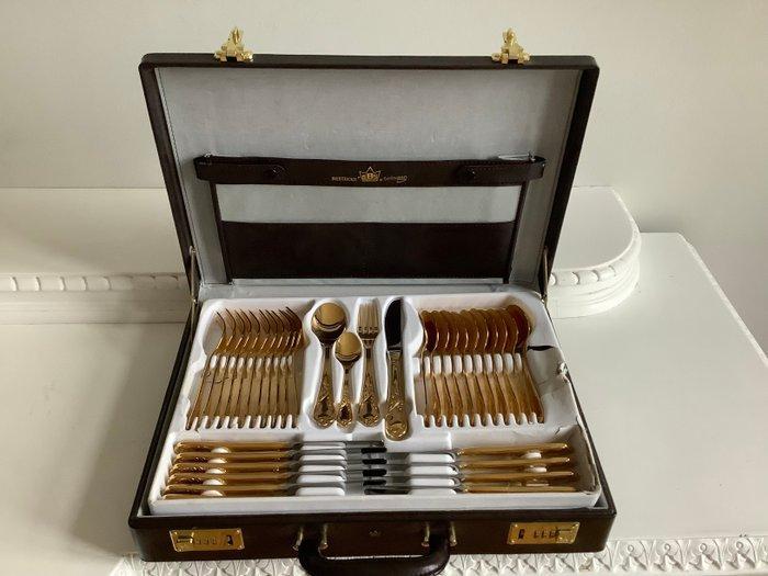 Nivella - Bestekset voor 12 personen - Verguld, Staal, Antiek en Kunst, Antiek | Meubels | Tafels