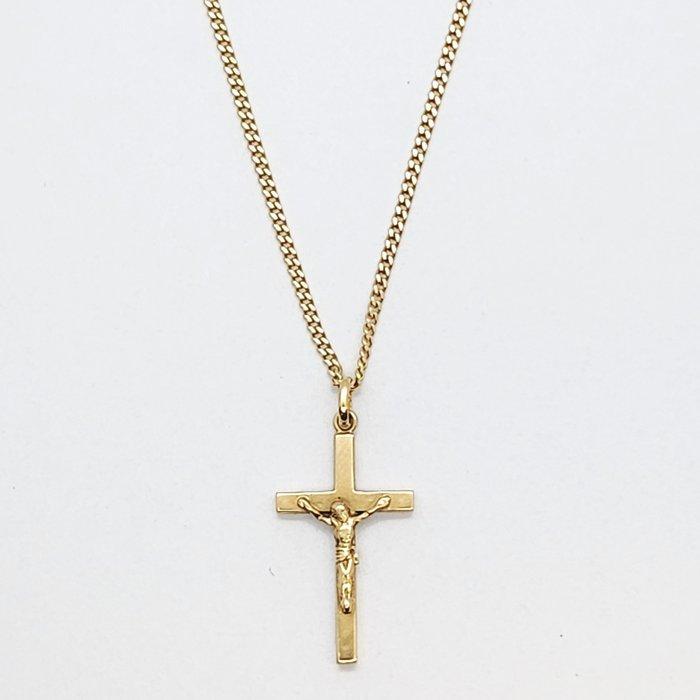 Ketting met hanger - 14 karaat Geel goud, Handtassen en Accessoires, Antieke sieraden