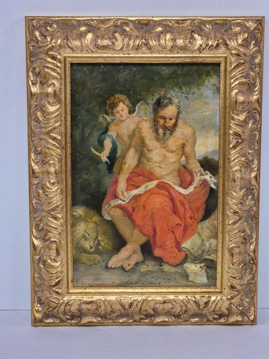 Italiaanse school (XX) - San Gerolamo, Antiek en Kunst, Kunst | Schilderijen | Klassiek