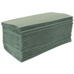 Z gevouwen handdoeken groen | 1 laags | 15 stuks |Jantex, Verzenden, Nieuw in verpakking
