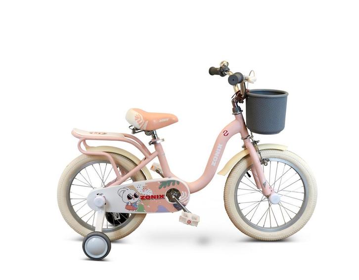 Zonix Meisjesfiets 16 Inch Licht Pastelroze Kinderfiets Met, Fietsen en Brommers, Fietsen | Meisjes, Ophalen of Verzenden