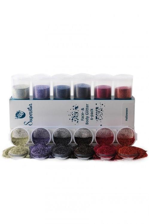 Halloween Glitters Gekleurd 6st, Hobby en Vrije tijd, Feestartikelen, Nieuw, Verzenden