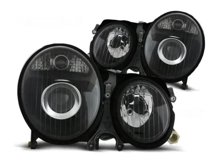 Koplampen Black geschikt voor Mercedes E-klasse W210, Auto-onderdelen, Verlichting, Nieuw, Mercedes-Benz, Verzenden