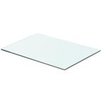 vidaXL Wandschap transparant 50x30 cm glas, Verzenden, Nieuw