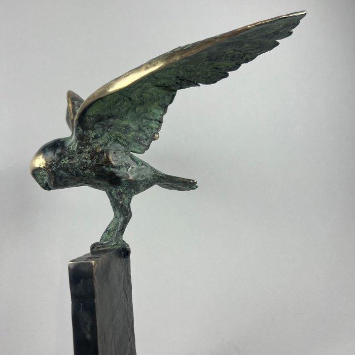 J. Zak (XX-XXI) - The owl - Bronze, Antiek en Kunst, Kunst | Designobjecten