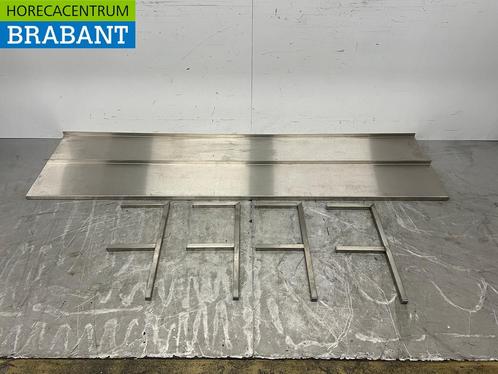 RVS Dubbel Wandschap Schap 230 x 30 cm Horeca, Zakelijke goederen, Horeca | Meubilair en Inrichting, Ophalen of Verzenden