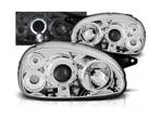 Angel Eyes Chrome koplampen geschikt voor Opel Corsa B, Auto-onderdelen, Nieuw, Opel, Verzenden