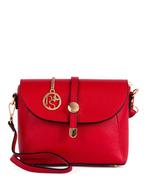 2eChoix | Sac à main en cuir italien Pia Sassi - Rouge - 25, Handtassen en Accessoires, Tassen | Schoudertassen, Ophalen of Verzenden