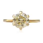 Sans Prix de Réserve - Bague - 14 carats Or jaune -  1.52ct., Handtassen en Accessoires