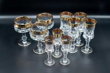 Service à boisson (10) - Cristal - Cristal de 24 carats