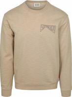 Scotch and Soda Sweater Logo Beige maat Maat 48/50 (M) Heren, Beige, Scotch and Soda, Nieuw, Verzenden