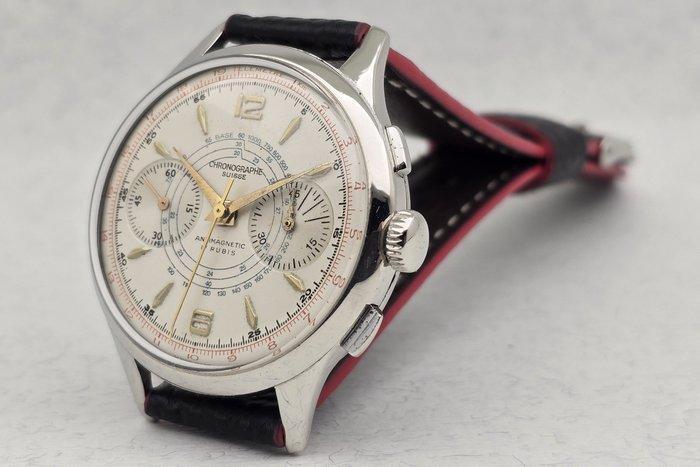 Chronographe Suisse - Jumbo - Cal. Landeron 248 - Sans prix, Handtassen en Accessoires, Horloges | Heren
