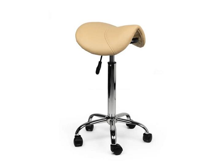 Zadelkruk Beige - Hoge uitvoering, Huis en Inrichting, Krukjes, Nieuw, In hoogte verstelbaar