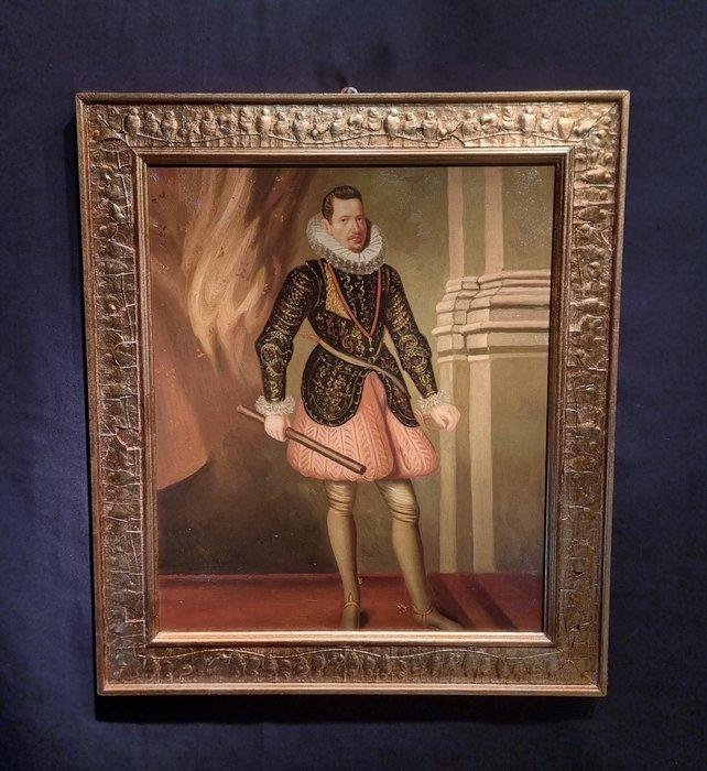 Europese school (XX) - Ritratto di nobile, Antiek en Kunst, Kunst | Schilderijen | Klassiek