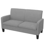 vidaXL Tweezitsbank 135x65x76 cm lichtgrijs, Huis en Inrichting, Zetels | Zetels, Verzenden, Nieuw