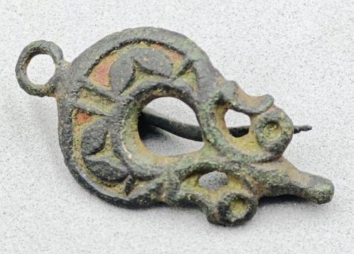 Oud-Romeins, Keizerrijk Brons Enamelled brooch, Antiek en Kunst, Antiek | Overige Antiek