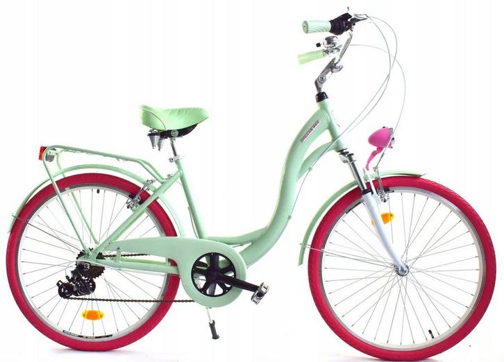 Meisjesfiets - 26 inch - 7 versnellingen - alu - mintgroe..., Fietsen en Brommers, Fietsen | Meisjes, Nieuw, Ophalen of Verzenden