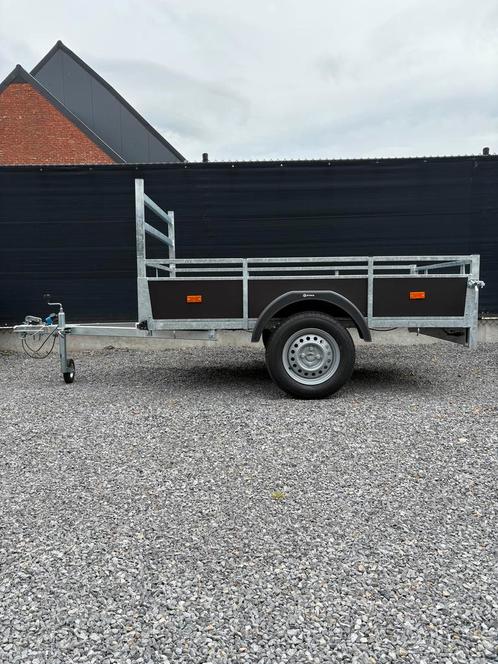 Ongeremde bakwagen enkelasser 225cm/131cm, Auto diversen, Aanhangers en Bagagewagens, Nieuw, Ophalen