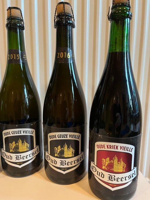 Oud Beersel - Oude Geuze, Oude Kriek, Green Walnut - 75cl -, Verzamelen, Wijnen