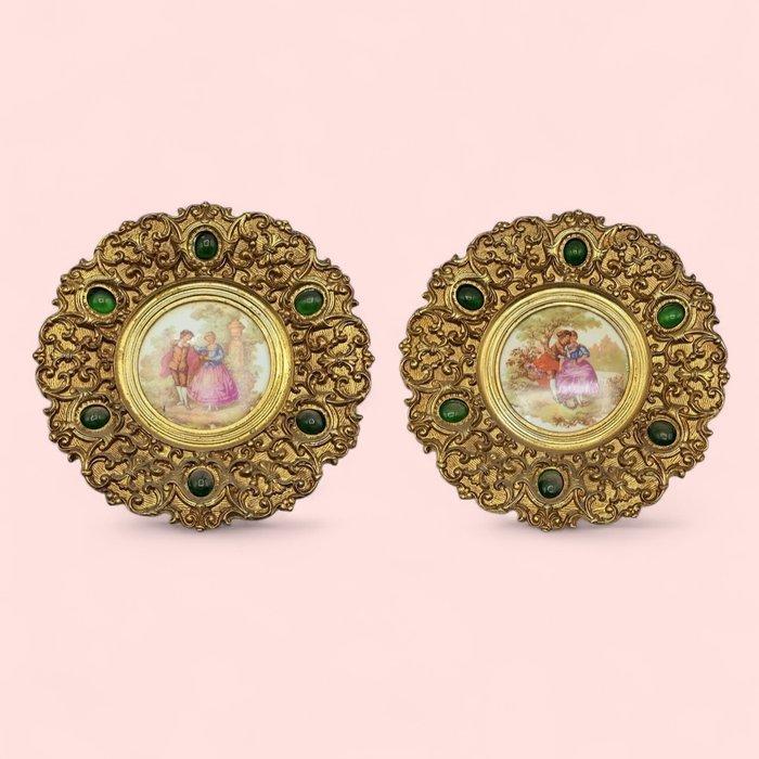 Decoratief ornament (2) - Galanteo, Fragonard - Frankrijk, Antiek en Kunst, Curiosa en Brocante