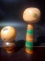 oa Sanpei Yamanaka - Beeldje, schattige set kokeshi met oa