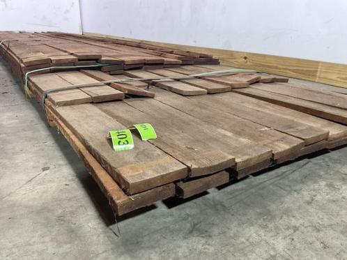 Veiling - 25xVermelho hardhouten beschoeiingsplank 500x10x1,, Doe-het-zelf en Bouw, Hout en Planken