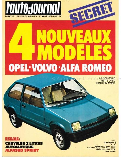 1977 LAUTO-JOURNAL MAGAZINE 04 FRANS, Boeken, Auto's | Folders en Tijdschriften