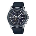 Casio Edifice EFR-526L-2CVUEF Horloge - Leer - Blauw - Ø..., Handtassen en Accessoires, Uiterlijk | Parfum, Verzenden, Nieuw