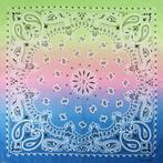 Haarband Bandana Zakdoek 55cm – Paisley Print - Pastel –, Handtassen en Accessoires, Nieuw