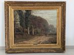 Gustave Den Duyts (1850-1897) - Paesaggio rurale con pastore