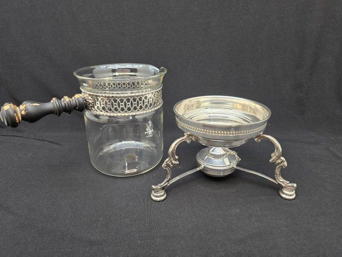 Fluitketel - Verzilverd, Glas, Antiek en Kunst, Antiek | Keukengerei