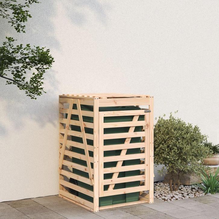 vidaXL Containerberging 84x90x128,5 cm massief grenenhout, Doe-het-zelf en Bouw, Containers, Verzenden