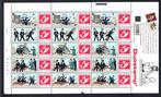 Belgique 2001 - Duostamps, TINTIN 5 Feuilles complètes, Postzegels en Munten, Postzegels | Europa | België, Gestempeld