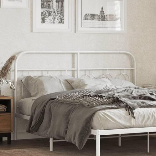 vidaXL Hoofdbord 150 cm metaal wit, Huis en Inrichting, Slaapkamer | Bedden, Nieuw, Verzenden