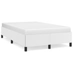 vidaXL Cadre de lit blanc 120x190 cm similicuir, Huis en Inrichting, Slaapkamer | Bedden, Verzenden