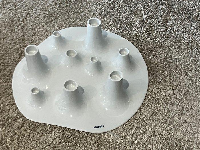 Willem Noyons - Chandelier - Porcelaine - cierge et plateau, Antiquités & Art, Art | Objets design