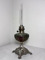 R. Ditmar - Lampe à pétrole - Laiton, Régule, Verre -, Antiek en Kunst