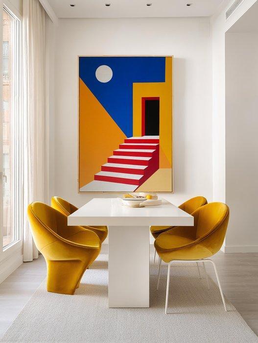 Nelson F. León - Arquitectura del Silencio XL- (NO, Antiek en Kunst, Kunst | Schilderijen | Modern