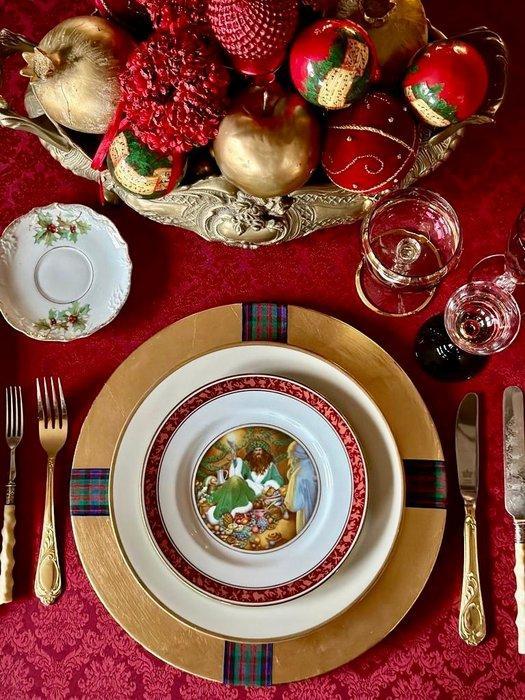 Adamascado jacquard bloemen tafelkleed voor grote tafels,, Antiek en Kunst, Kunst | Designobjecten