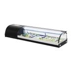 Sushivitrine | Zwart | 60L | 0°C/+6°C | Statisch | 5x 1/3, Verzenden, Nieuw in verpakking