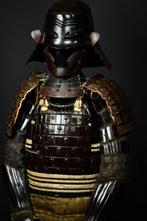 Armure complète de samouraï Yoroi - Cuivre, Soie, fer -
