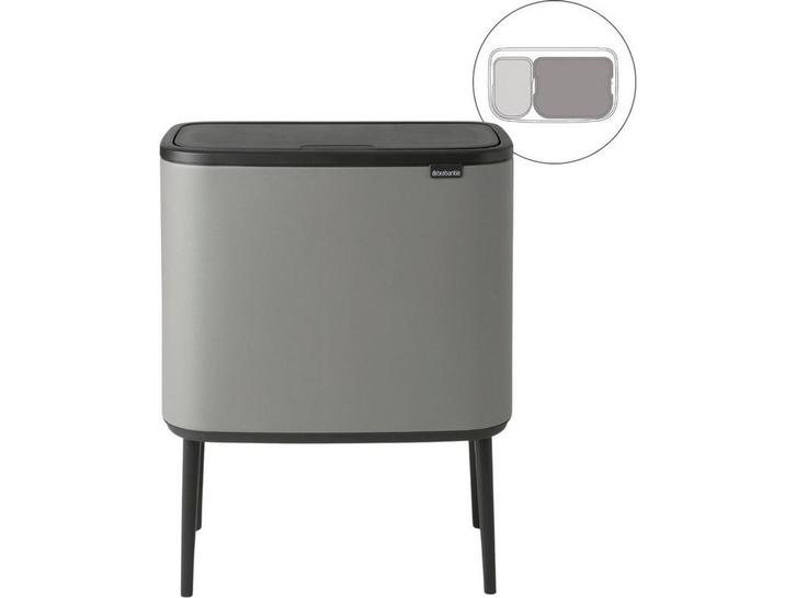 Brabantia Bo Touch Bin - Prullenbak - 11 + 23 liter -, Maison & Meubles, Accessoires pour la Maison | Poubelles, Envoi