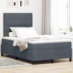 vidaXL Boxspringbed met Matras Donkergrijs Klein Dubbel, Huis en Inrichting, Slaapkamer | Bedden, Verzenden, Nieuw