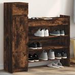 vidaXL Schoenenkast 100,5x28x100 cm bewerkt hout gerookt, Verzenden, Nieuw