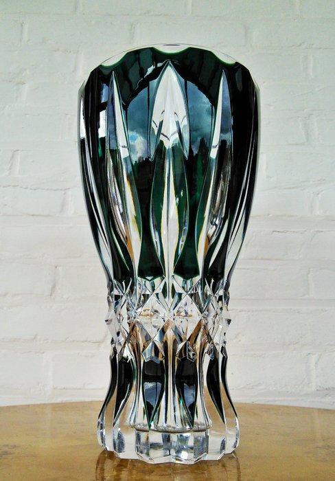 Val Saint Lambert - Vase - Vase en cristal XL - vert, Antiek en Kunst, Antiek | Glaswerk en Kristal